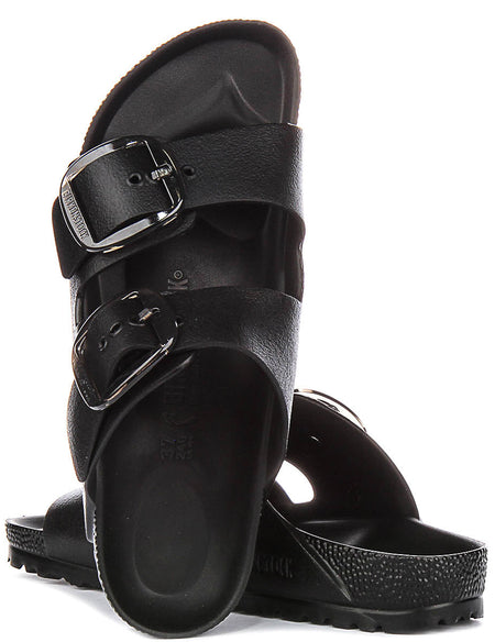 Birkenstock Arizona Sandals | Black EVA - Big Buckle for Women - Narrow Fit