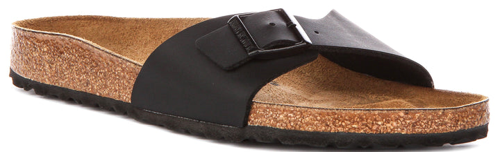 Birkenstock Madrid Sandals | Black Birko-Flor for Women - Narrow Fit