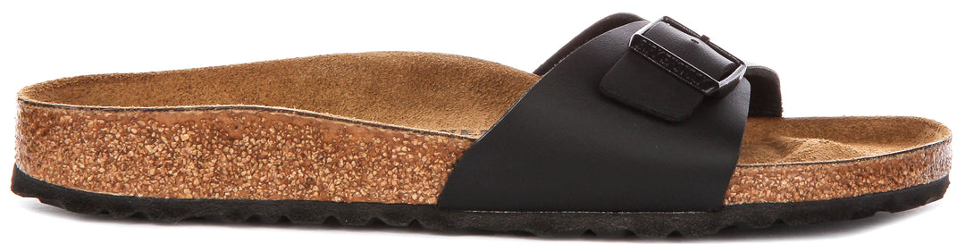 Birkenstock Madrid Sandals | Black Birko-Flor for Women - Narrow Fit