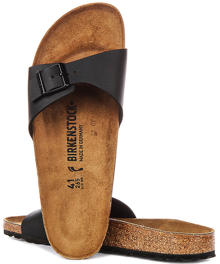 Sandali Birkenstock Madrid | Birko-Flor nero da donna - calzata stretta