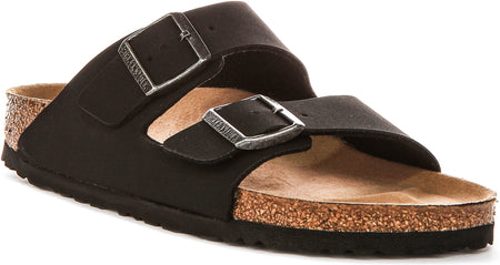 Birkenstock Arizona Sandals | Black Birko-Flor - Vegan-Friendly for Men and Women - Narrow Fit