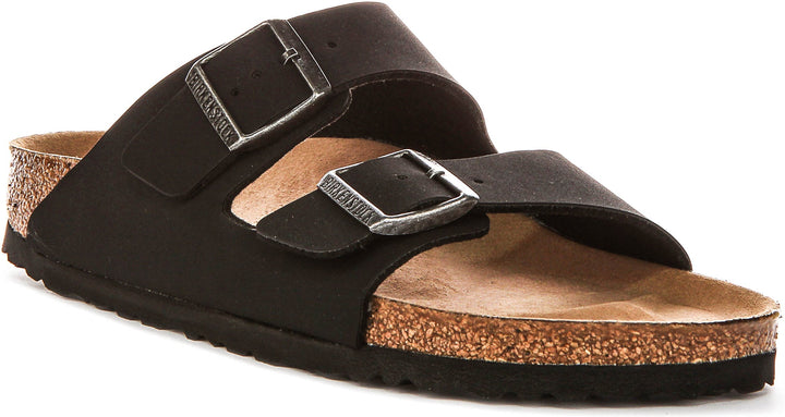 Birkenstock Arizona Sandals | Black Birko-Flor - Vegan-Friendly for Men and Women - Narrow Fit