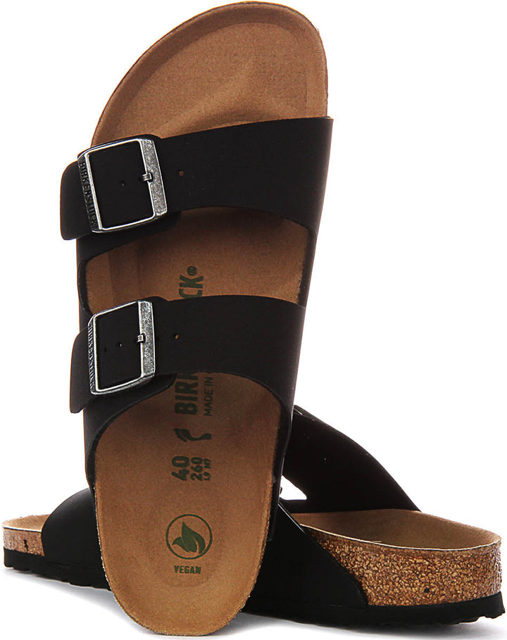 Birkenstock Arizona Sandals | Black Birko-Flor - Vegan-Friendly for Men and Women - Narrow Fit