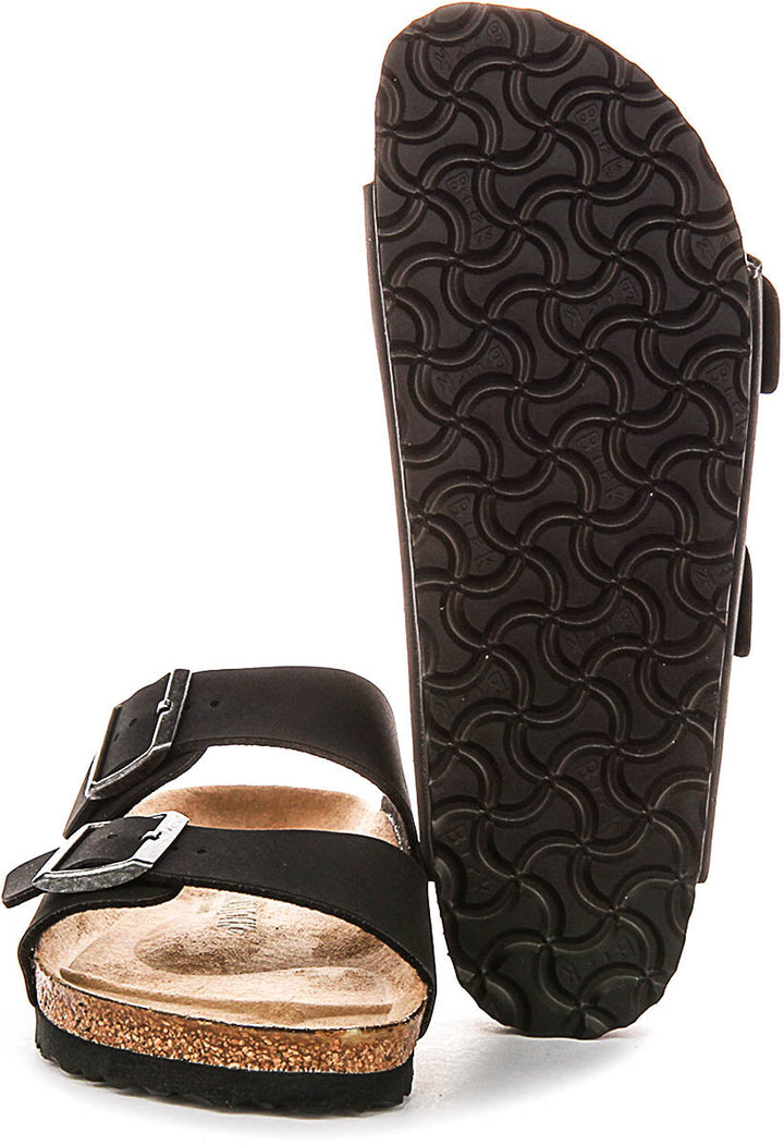 Birkenstock Arizona Sandals | Black Birko-Flor - Vegan-Friendly for Men and Women - Narrow Fit