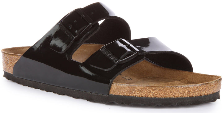 Birkenstock Arizona Sandals | Patent Black Birko-Flor for Women