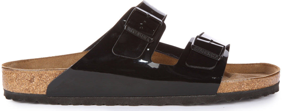 Birkenstock Arizona Sandals | Patent Black Birko-Flor for Men and Women