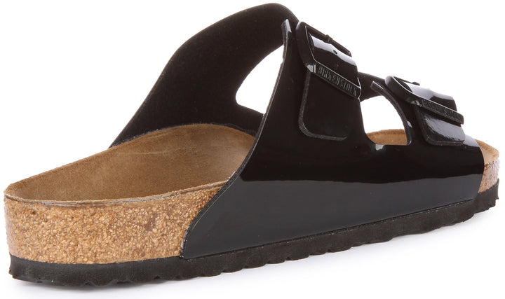Birkenstock Arizona Sandals | Patent Black Birko-Flor for Men and Women