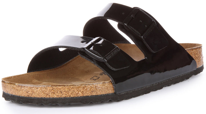 Birkenstock Arizona Sandals | Patent Black Birko-Flor for Women