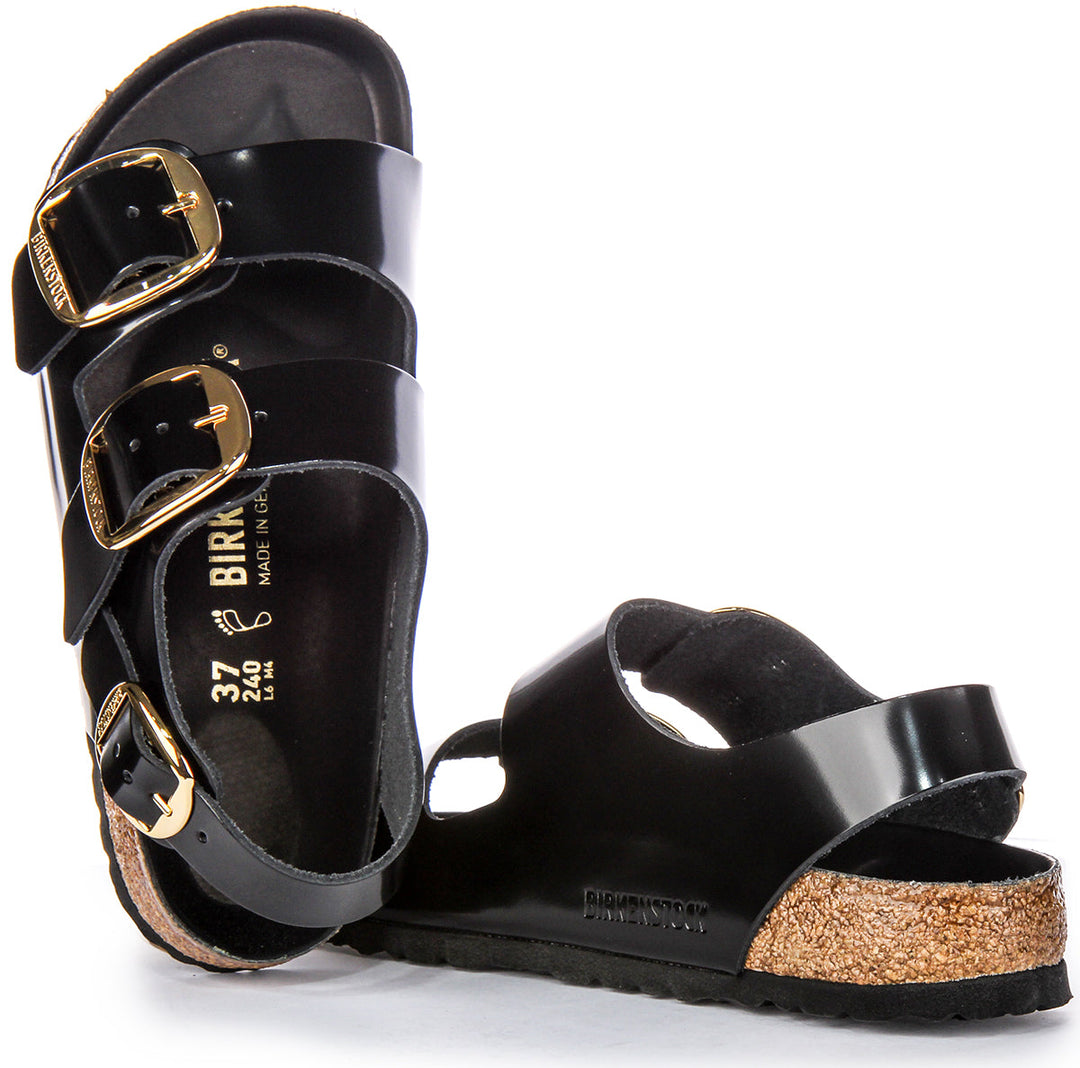 Birkenstock Milano Sandals | Black patent-finish leather for Women