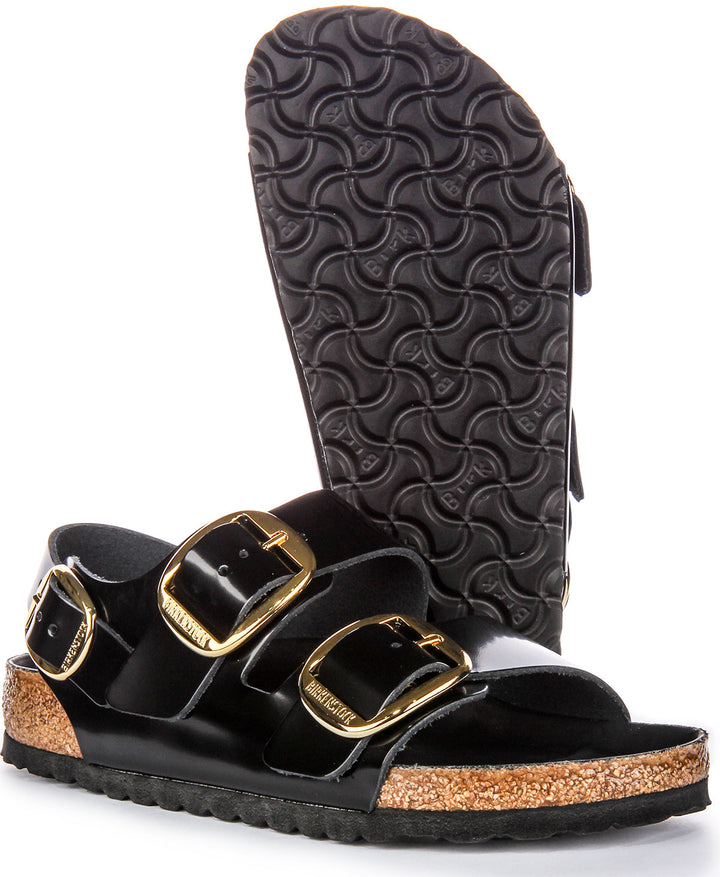 Birkenstock Milano Sandals | Black patent-finish leather for Women
