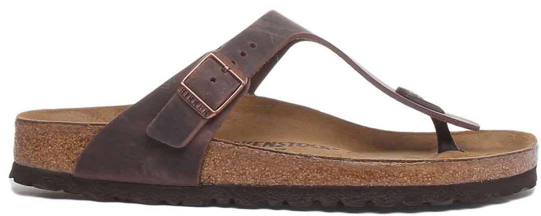 Birkenstock Gizeh Sandals | Brown genuine leather for Women