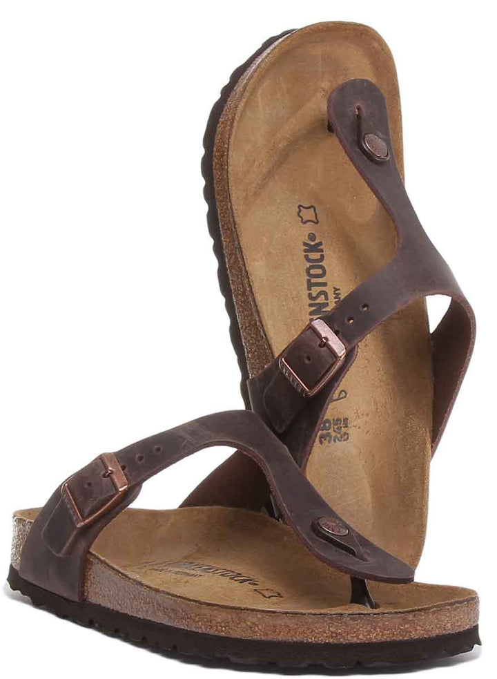 Birkenstock Gizeh Sandals | Brown genuine leather for Women
