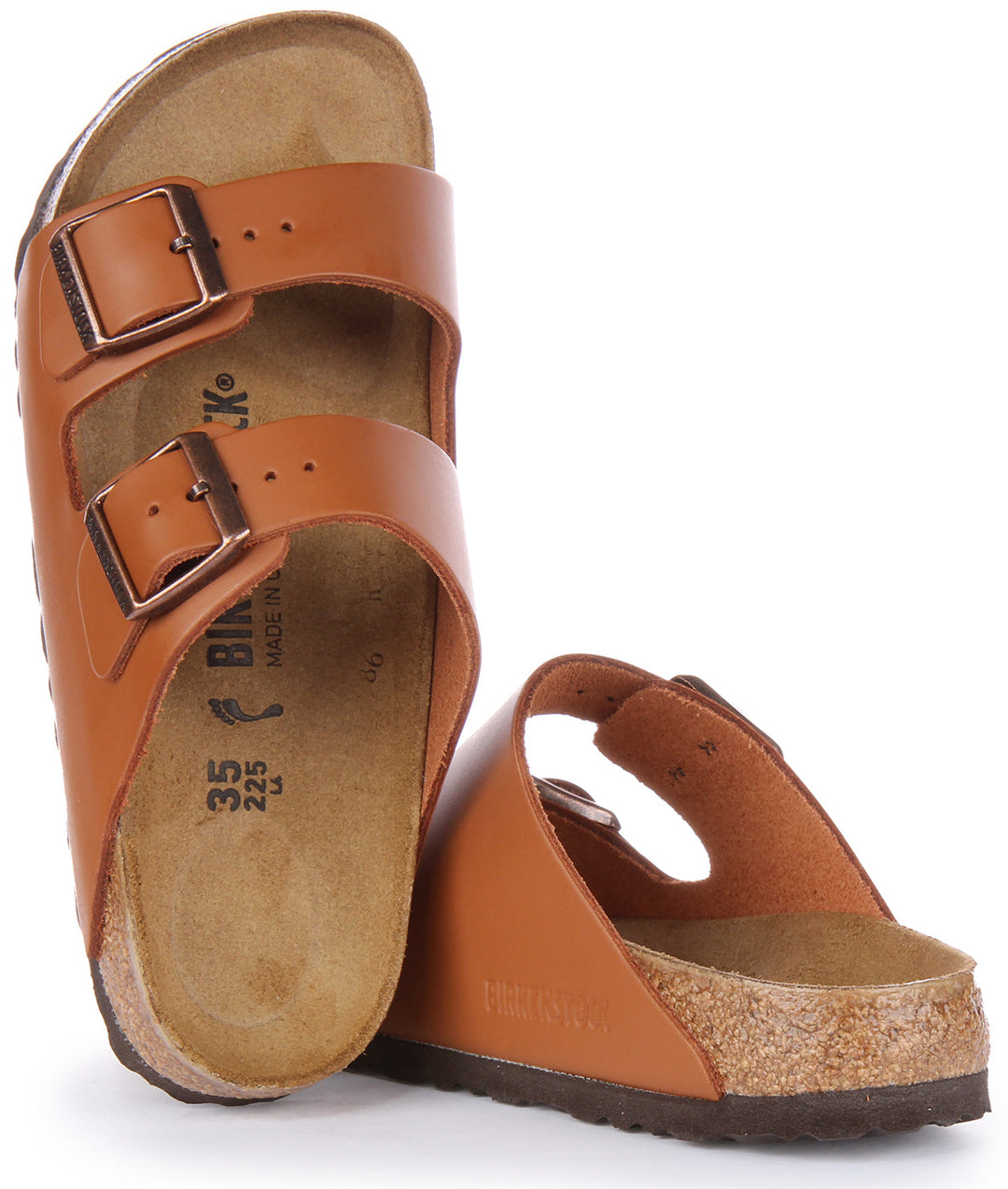 Birkenstock Arizona Sandals | Brown genuine leather for Men and Women