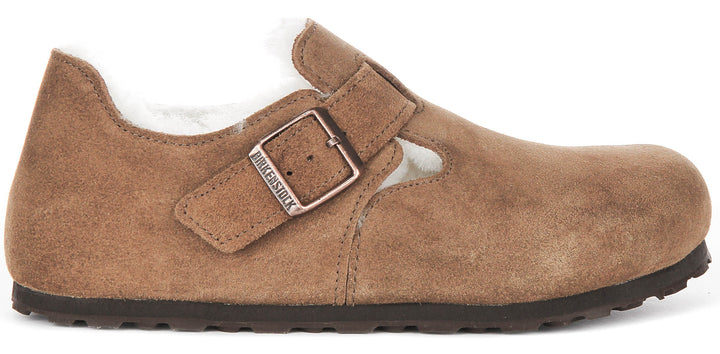 Birkenstock London Clogs | Brown suede leather for Women