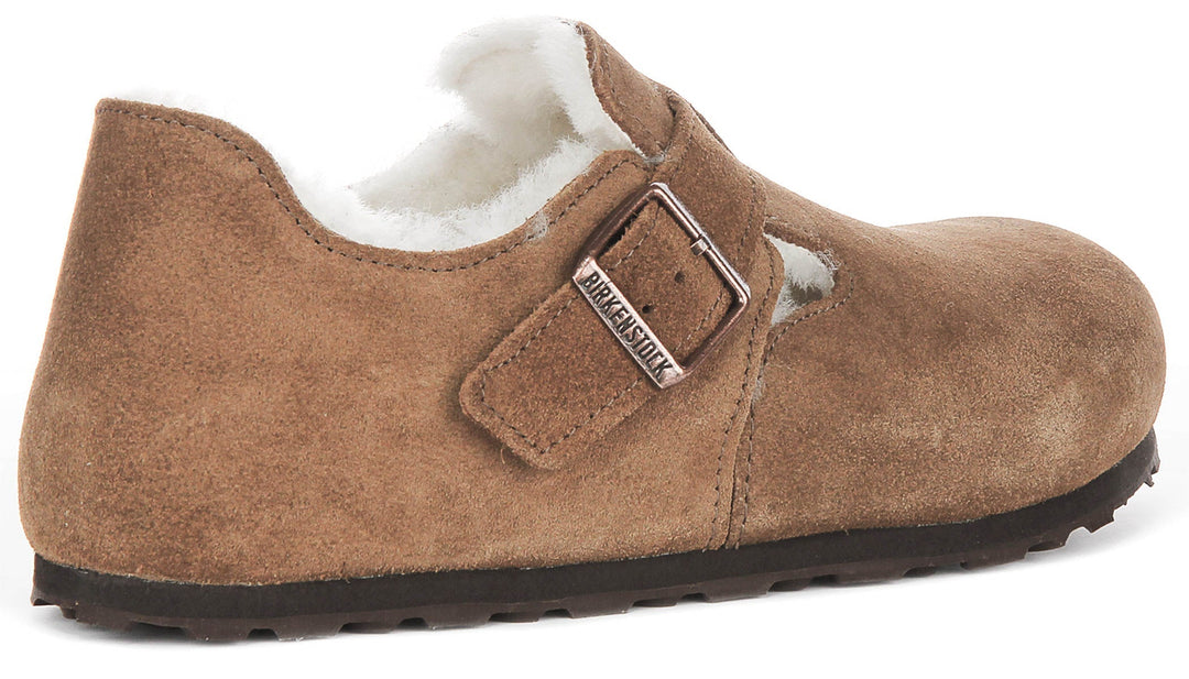 Birkenstock London Clogs | Brown suede leather for Women