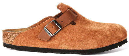 Birkenstock Boston Clogs | Cognac Birko-Flor for Men and Women