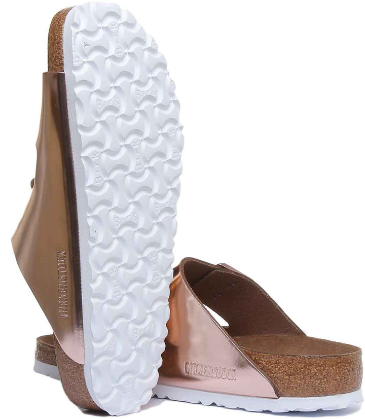 Birkenstock Arizona Sandals | Copper Birko-Flor - Soft Footbed for Women
