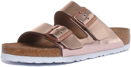 Birkenstock Arizona Sandals | Copper Birko-Flor - Soft Footbed for Women