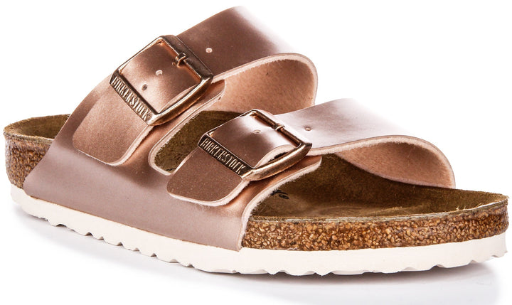 Birkenstock Arizona Sandals | Copper Birko-Flor for Kids - Regular Fit