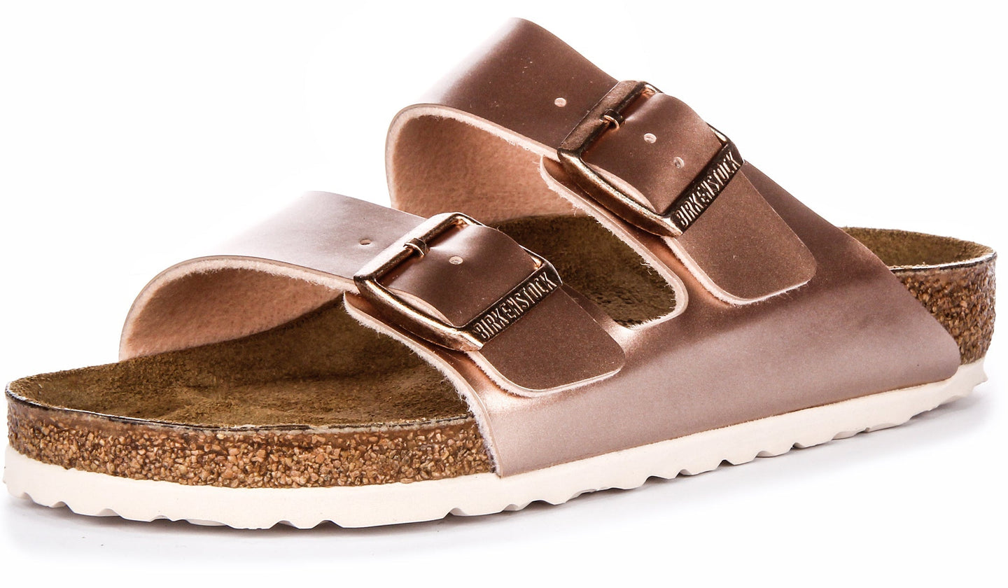 Birkenstock Arizona Sandals | Copper Birko-Flor for Kids - Regular Fit