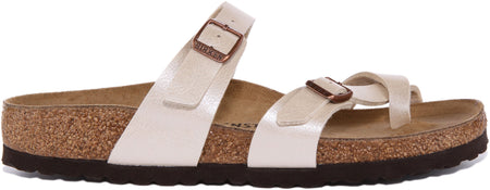 Sandales Birkenstock Mayari | Birko-Flor crème pour femmes