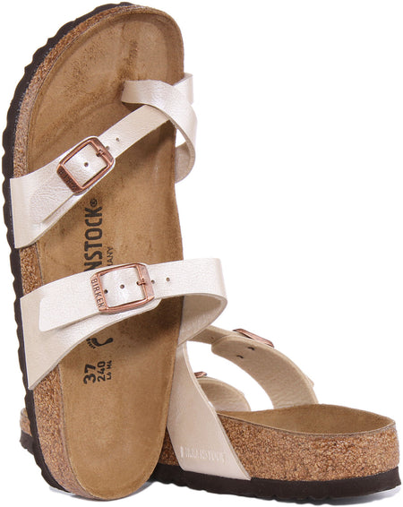 Sandales Birkenstock Mayari | Birko-Flor crème pour femmes
