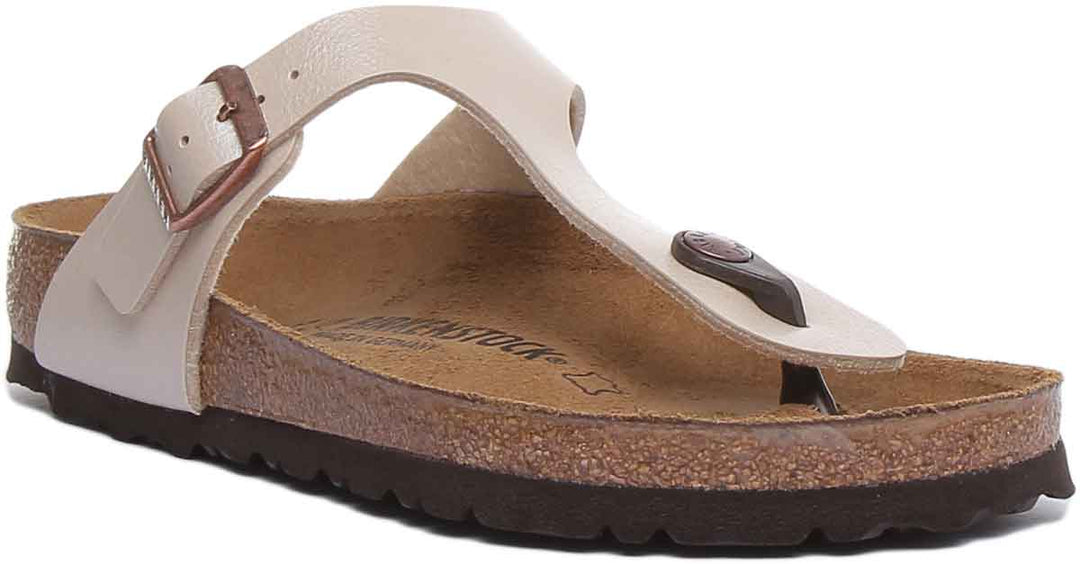 Birkenstock Gizeh Sandals | Cream Birko-Flor for Women