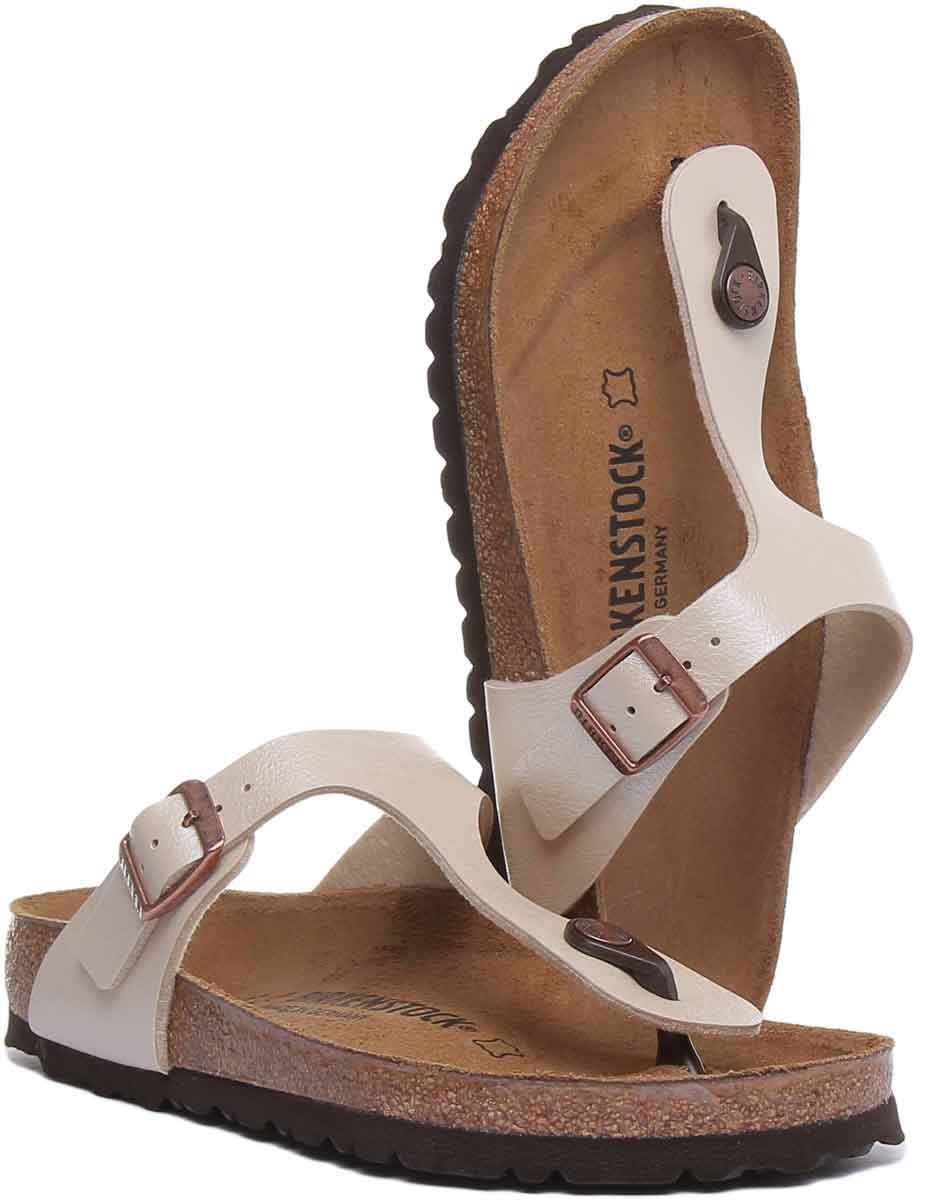 Birkenstock Gizeh Sandals | Cream Birko-Flor for Women