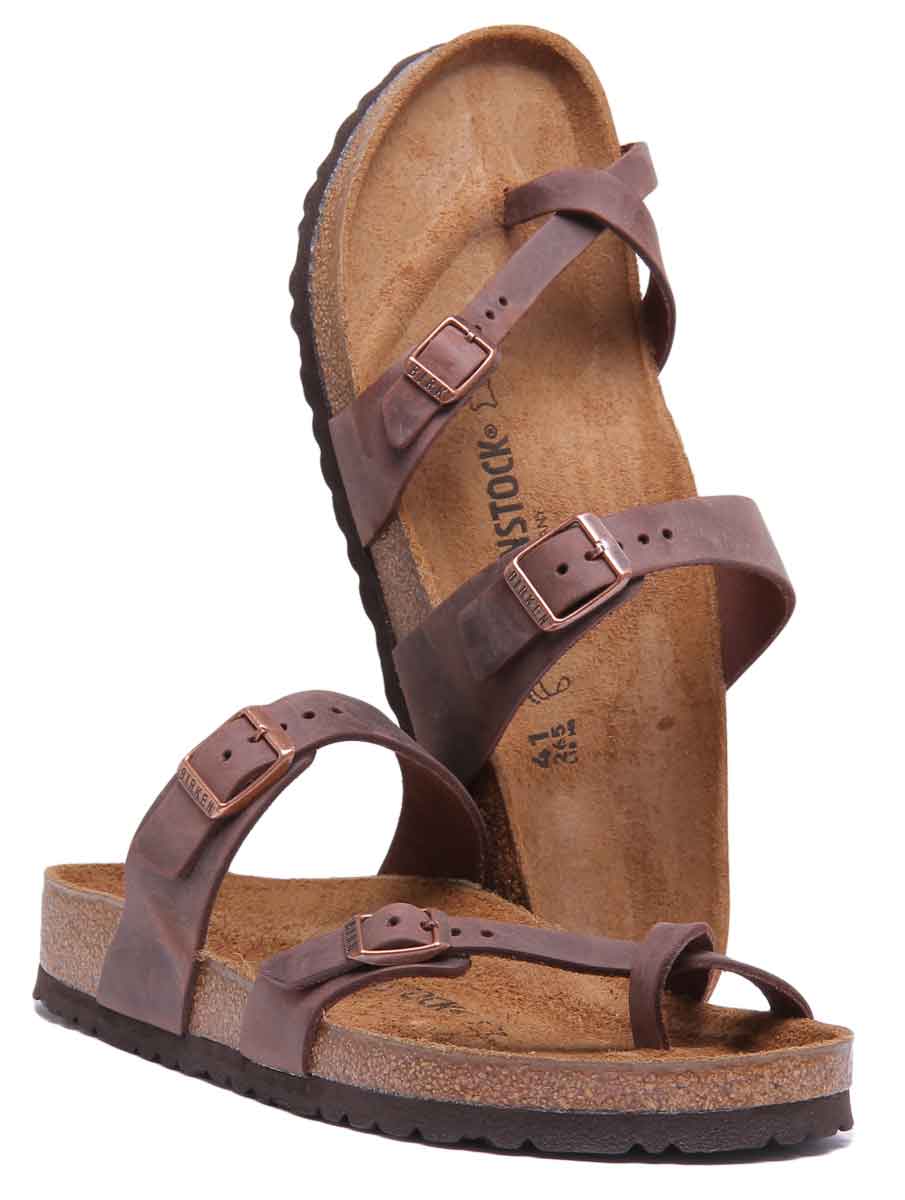 Birkenstock Mayari Sandals | Dark Brown genuine leather for Women