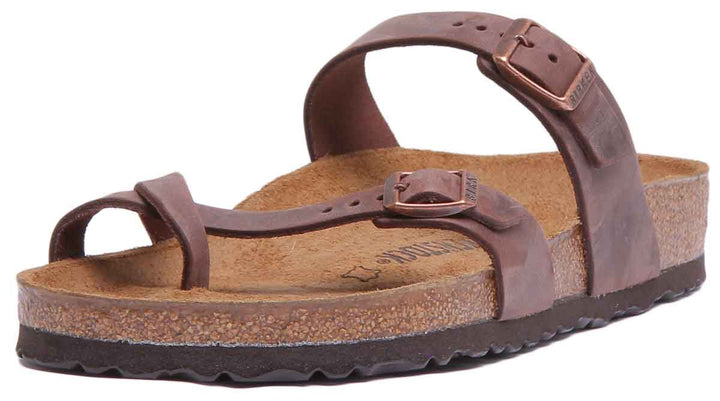 Birkenstock Mayari Sandals | Dark Brown genuine leather for Women