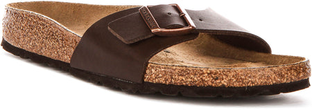 Sandali Birkenstock Madrid | Birko-Flor marrone scuro da donna - calzata stretta