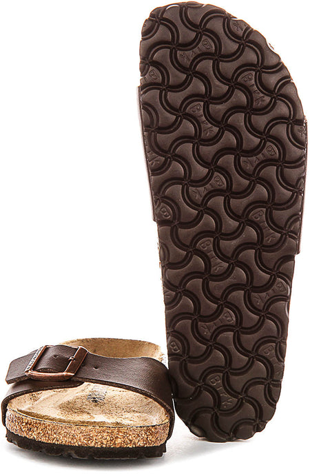 Sandali Birkenstock Madrid | Birko-Flor marrone scuro da donna - calzata stretta