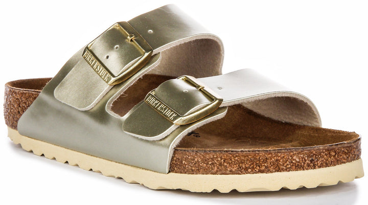 Birkenstock Arizona Sandals | Gold Birko-Flor for Kids