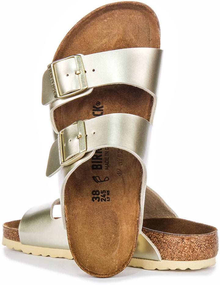 Birkenstock Arizona Sandals | Gold Birko-Flor for Kids