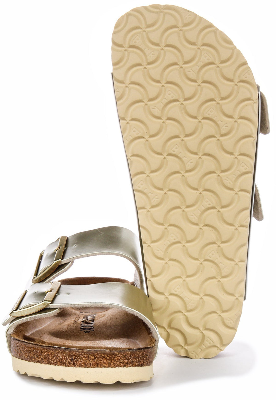 Birkenstock Arizona Sandals | Gold Birko-Flor for Kids