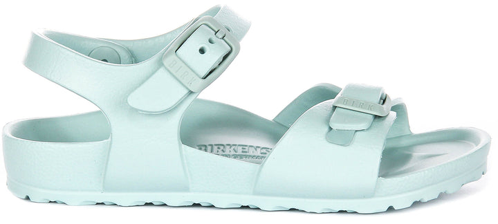 Birkenstock Rio Sandals | Green EVA for Kids - Narrow Fit