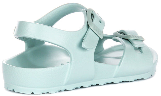 Birkenstock Rio Sandals | Green EVA for Kids - Narrow Fit