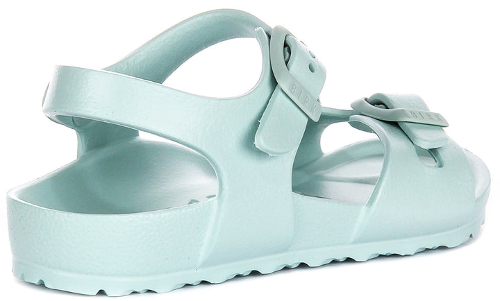 Birkenstock Rio Sandals | Green EVA for Kids - Narrow Fit
