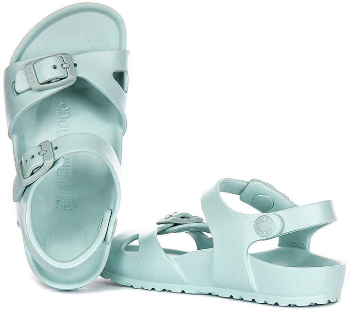 Birkenstock Rio Sandals | Green EVA for Kids - Narrow Fit