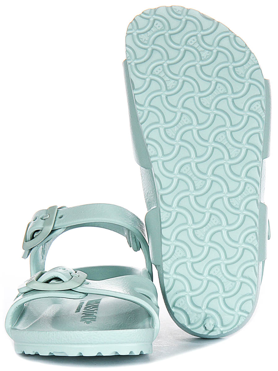Birkenstock Rio Sandals | Green EVA for Kids - Narrow Fit
