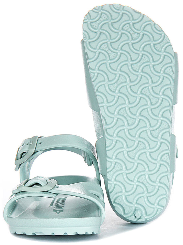 Birkenstock Rio Sandals | Green EVA for Kids - Narrow Fit