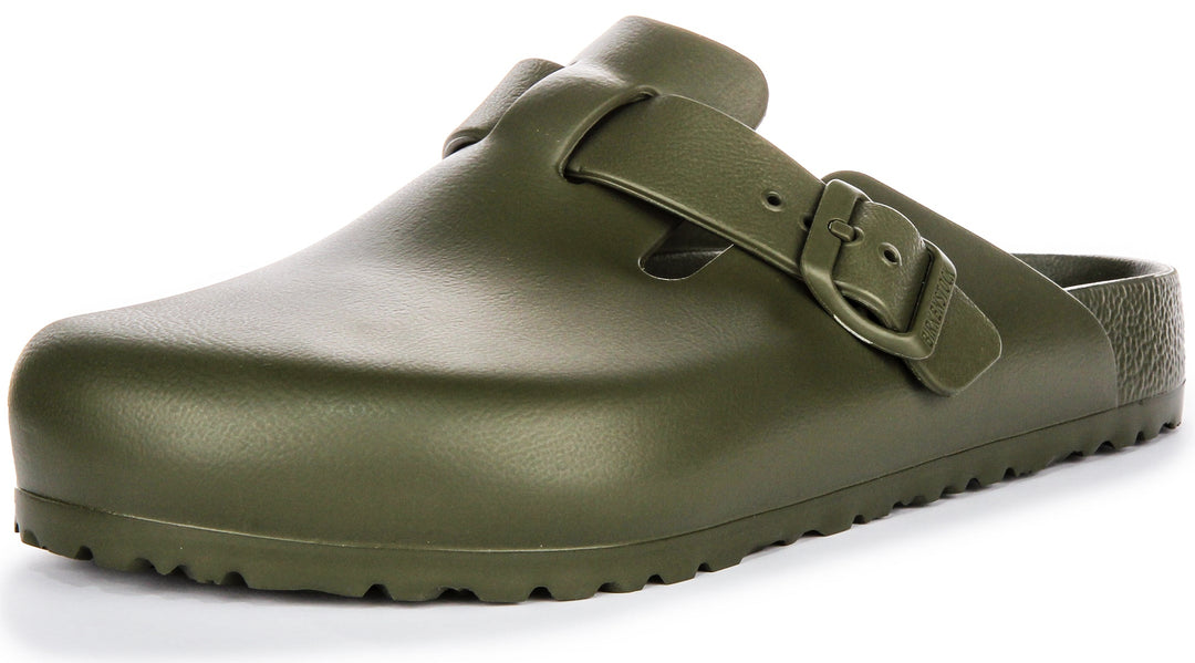 Birkenstock Boston Clogs | Khaki EVA for Men and Women