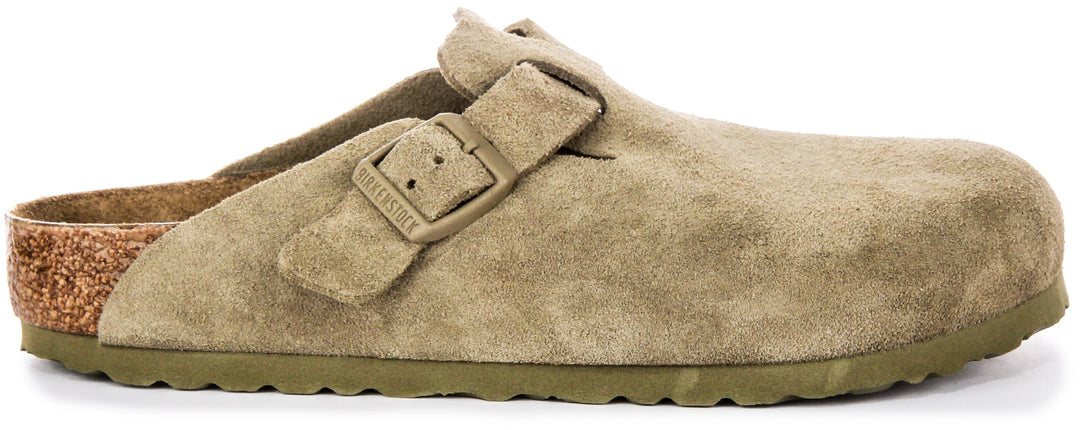 Birkenstock Boston Clogs | Khaki Birko-Flor for Men and Women