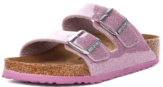 Birkenstock Arizona Sandals | Lavender Birko-Flor for Kids - Regular Fit