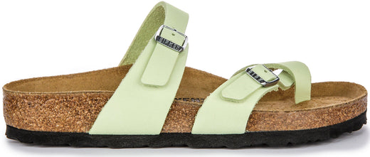 Sandali Birkenstock Mayari | Pelle nabuk color lime da donna
