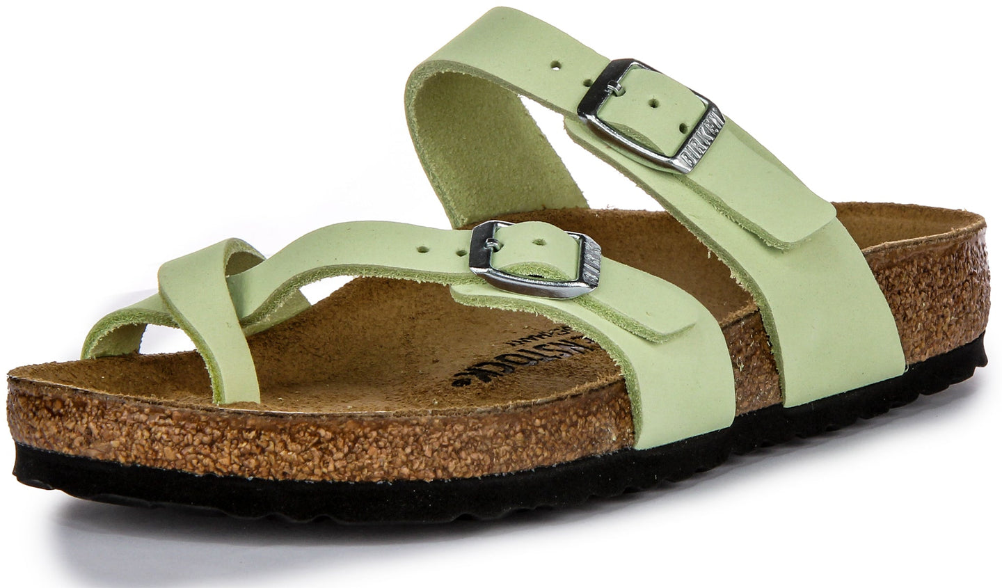 Sandali Birkenstock Mayari | Pelle nabuk color lime da donna