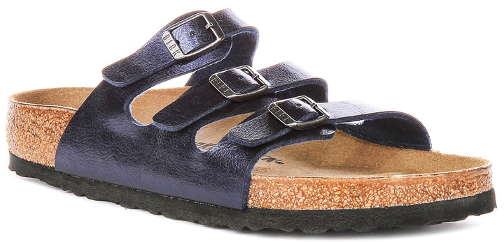 Birkenstock Florida Sandals | Midnight Blue Birko-Flor for Men and Women - Regular Fit