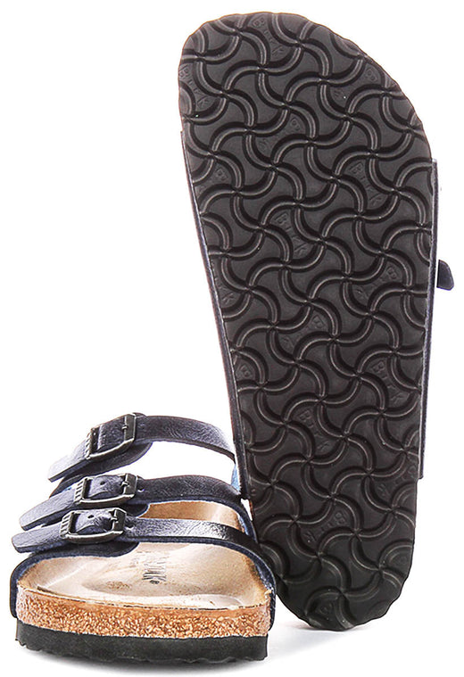 Sandalias Birkenstock Florida | Birko-Flor azul medianoche, para hombre y mujer, horma regular