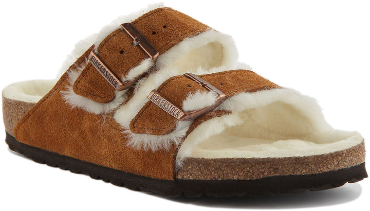 Birkenstock Arizona Sandals | Mink shearling-lined suede for Women