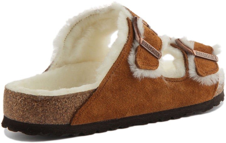 Birkenstock Arizona Sandals | Mink shearling-lined suede for Women